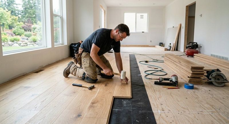 Oak Floor Installation in Fort Worth, TX